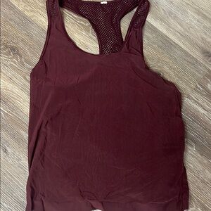 Lululemon Women's Burgundy Tank Top